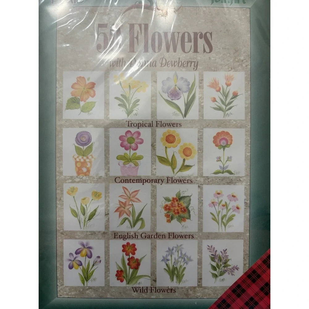 Donna Dewberry‎ 50 Flowers FolkArt One Stroke Painting Instructional DVD Sealed